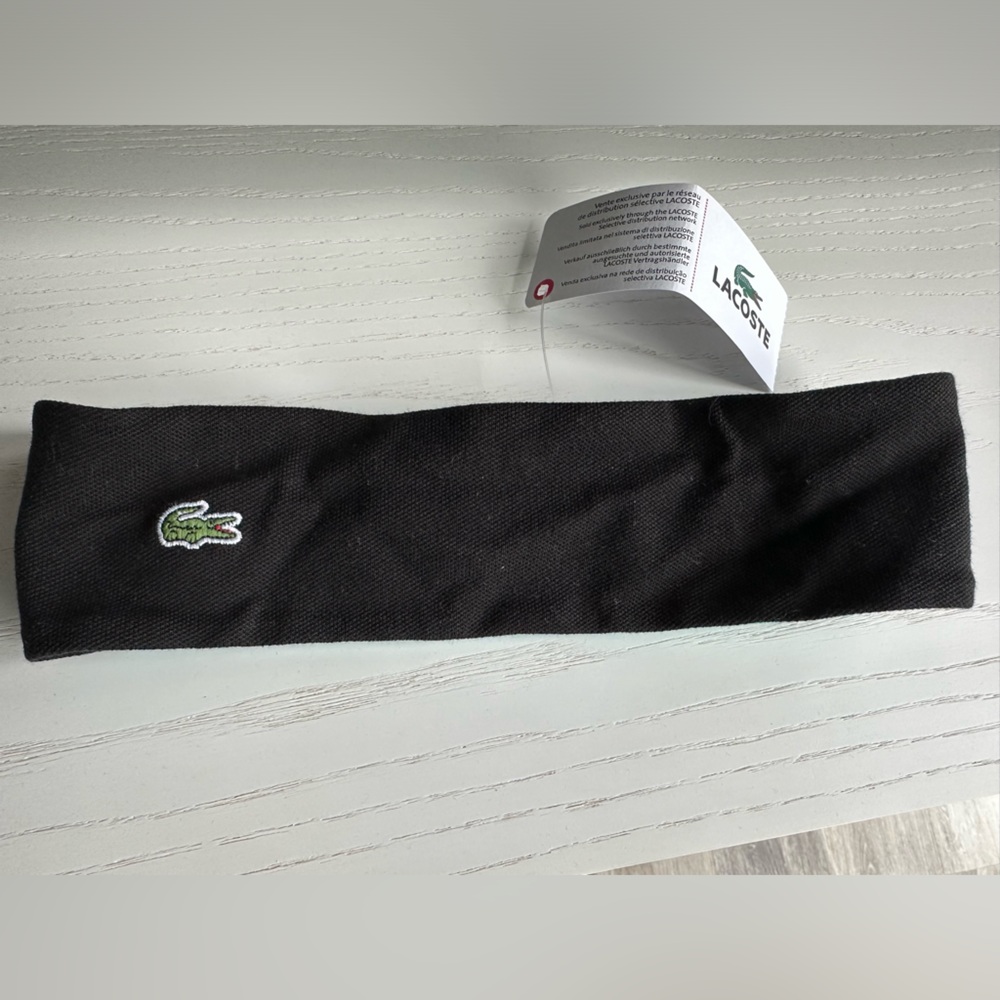 Black Lacoste headband